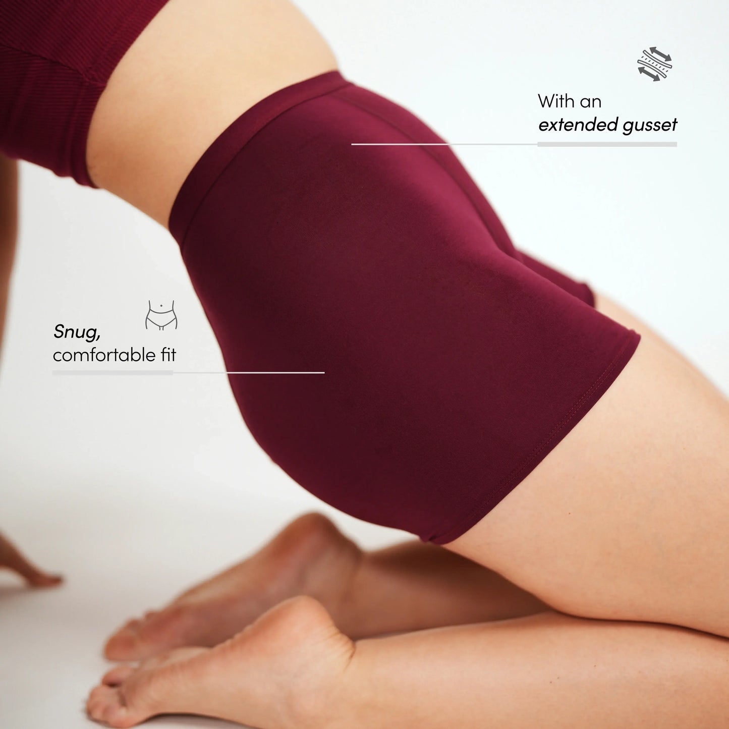 Classic Boyshort - Wine