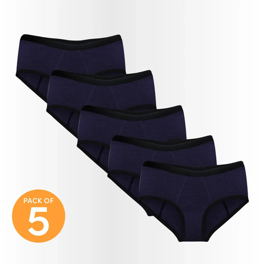 Hip Hugger - Navy (Pack of 5)
