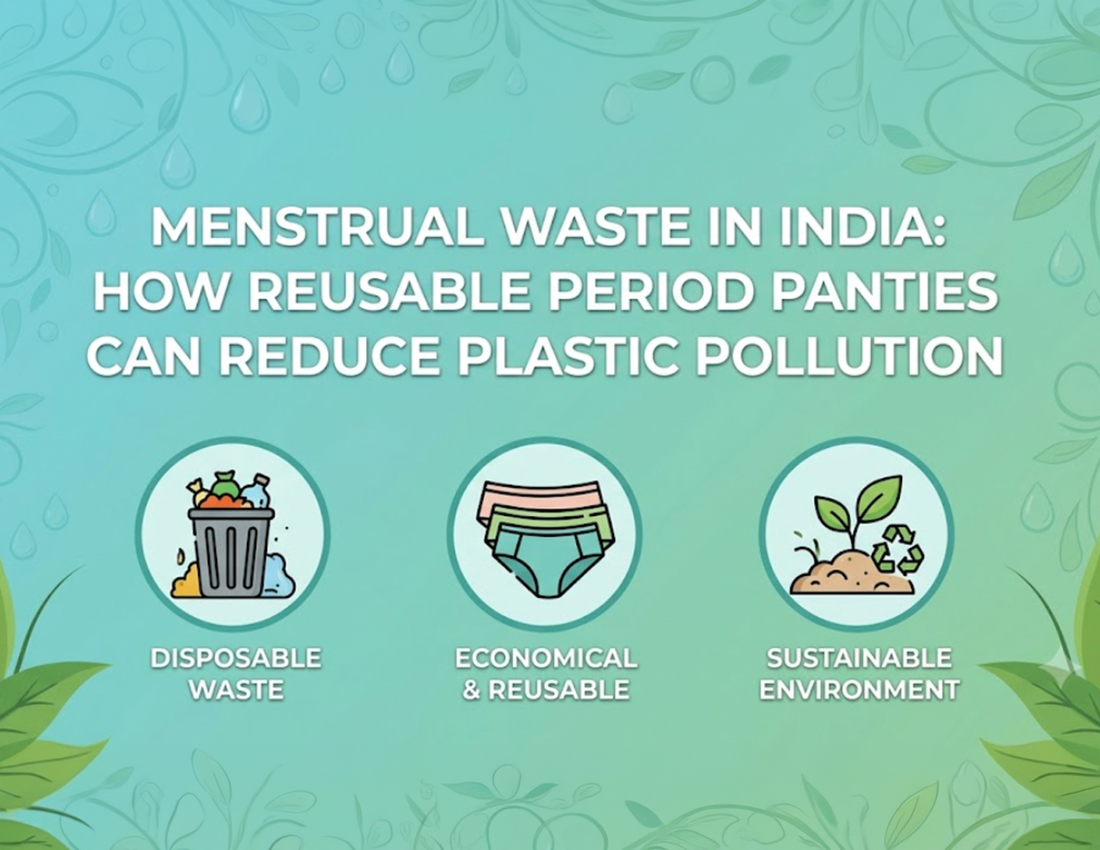 Menstrual Waste in India: How Reusable Period Panties Can Reduce Plastic Pollution