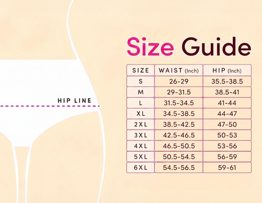 The Complete Period Underwear Size Guide for Indian Women