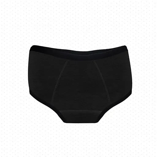 Revaa Comfort Fit Washable Period Panty - Black