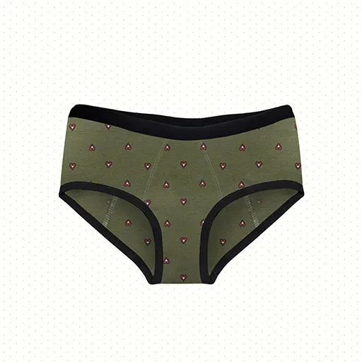 Revaa Comfort Fit Washable Period Panty - Green