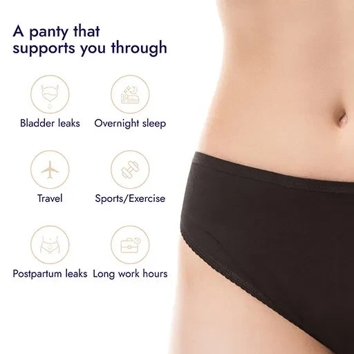 Revaa Comfort Fit Washable Period Panty - Navy