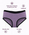 Revaa Comfort Fit Washable Period Panty - Pink Dot