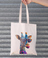 Revaa Sturdy Giraffe Print Tote