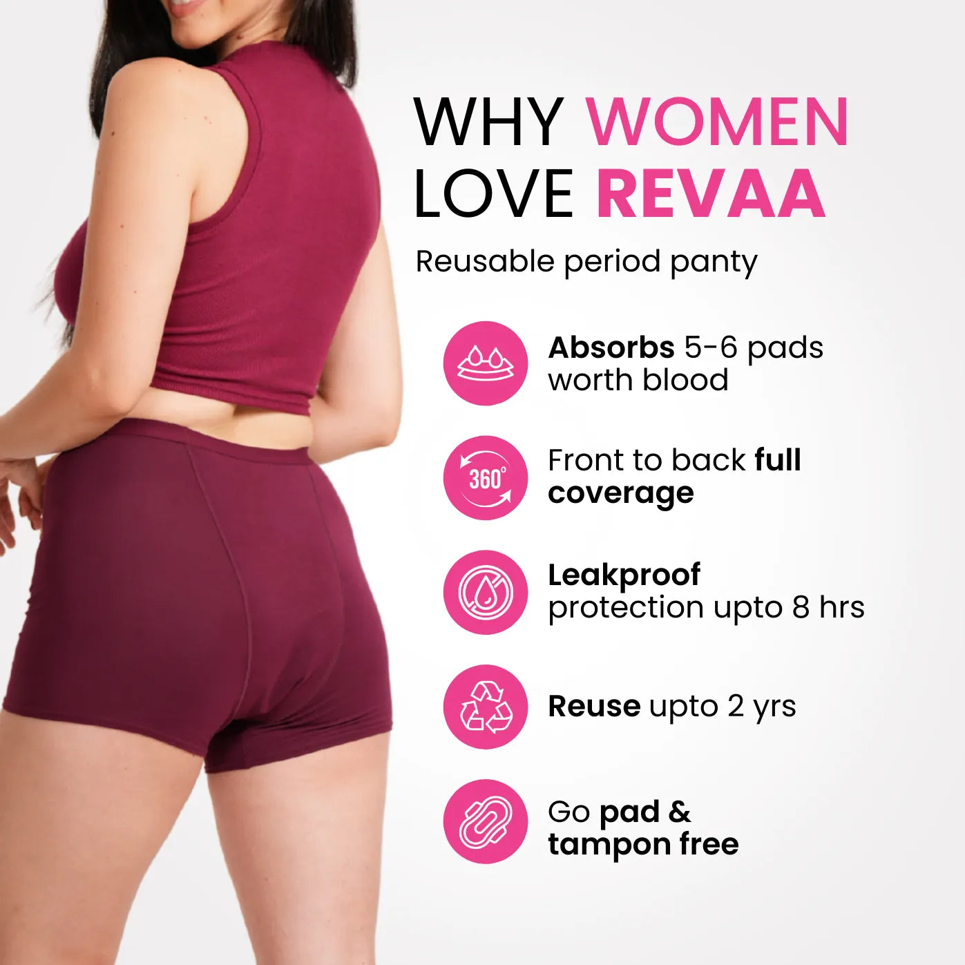 Classic Boyshort - Wine