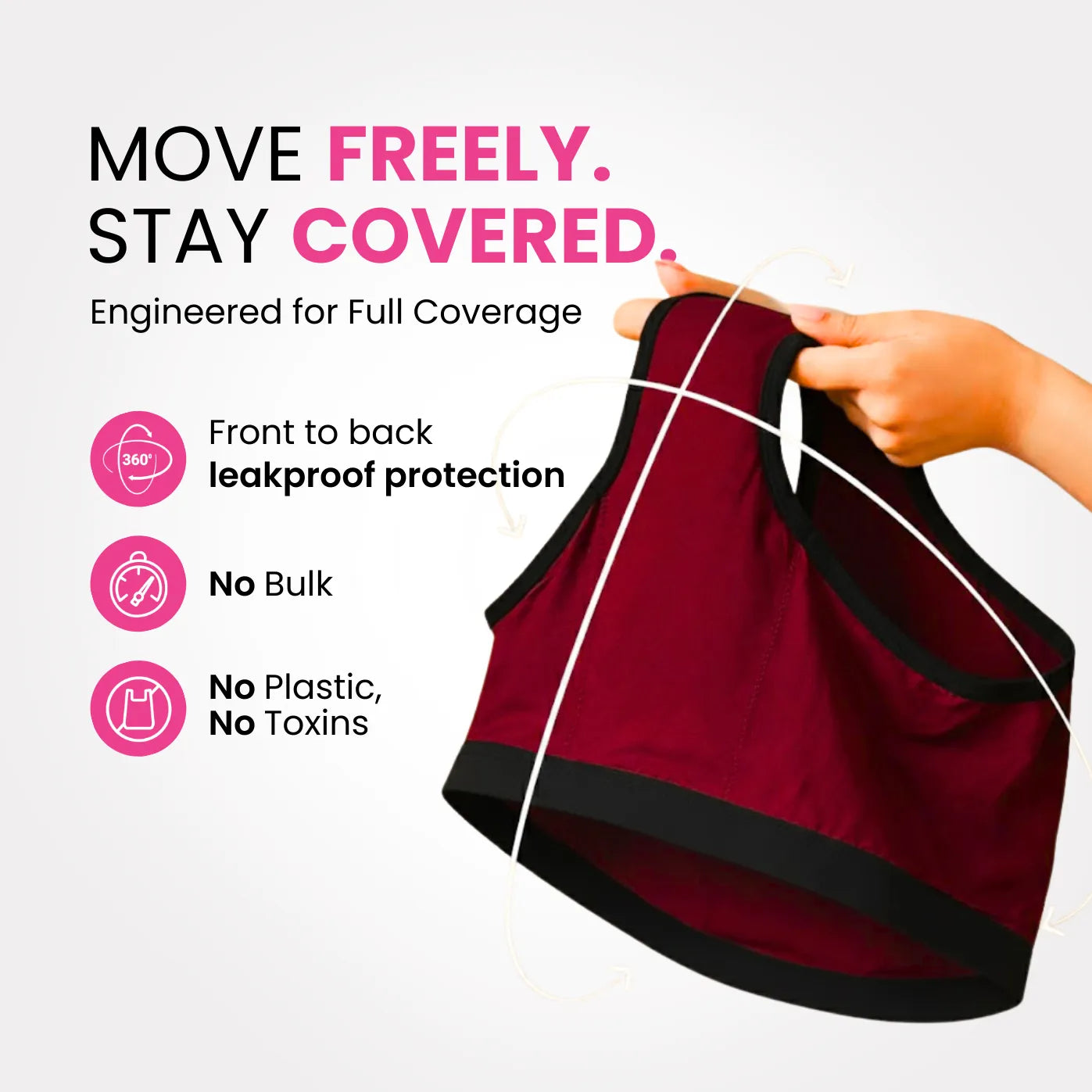 Hip Hugger - Maroon (Pack of 3)