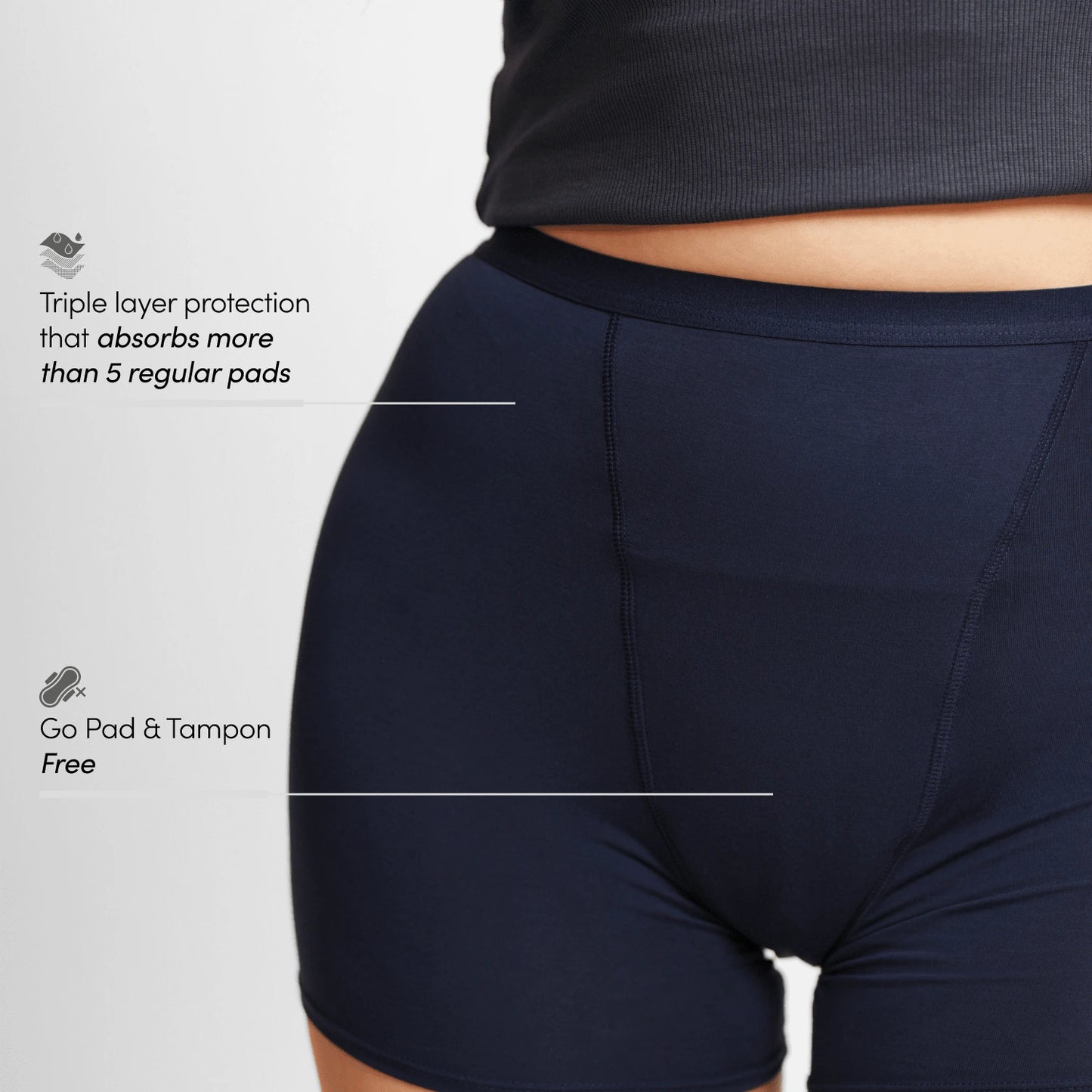 Classic Boyshort - Navy