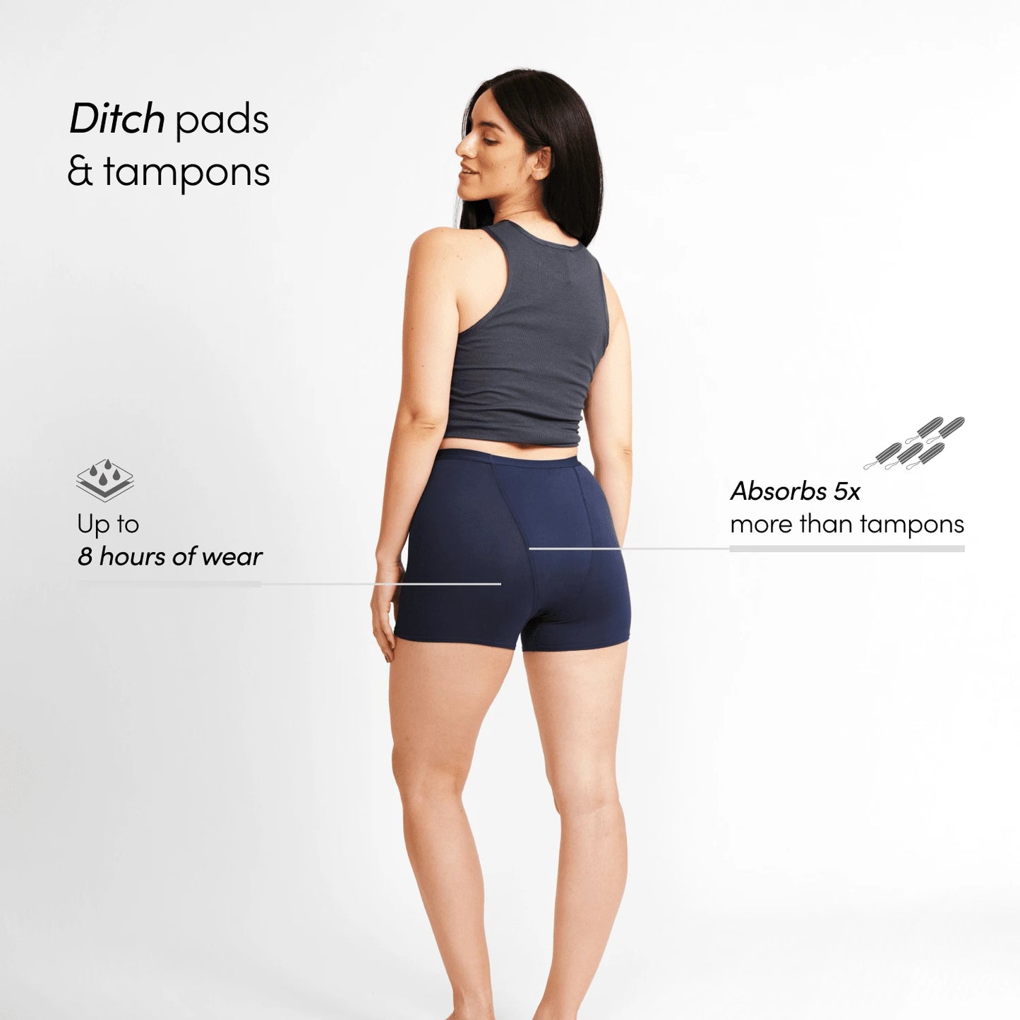 Classic Boyshort - Navy