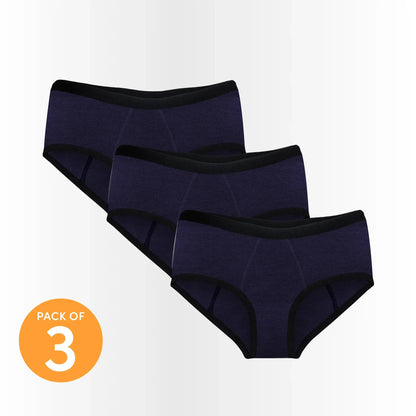 Hip Hugger - Navy (Pack of 3)