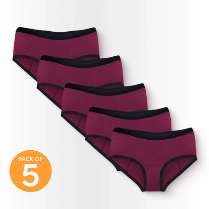 Hip Hugger - Wine (Pack of 5)