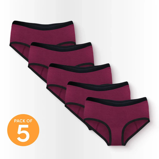 Hip Hugger - Wine (Pack of 5)