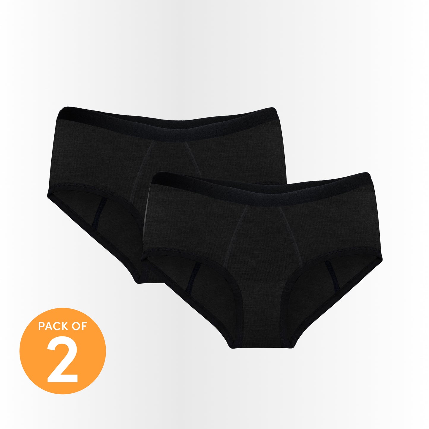 Hip Hugger – Black (Pack of 2)