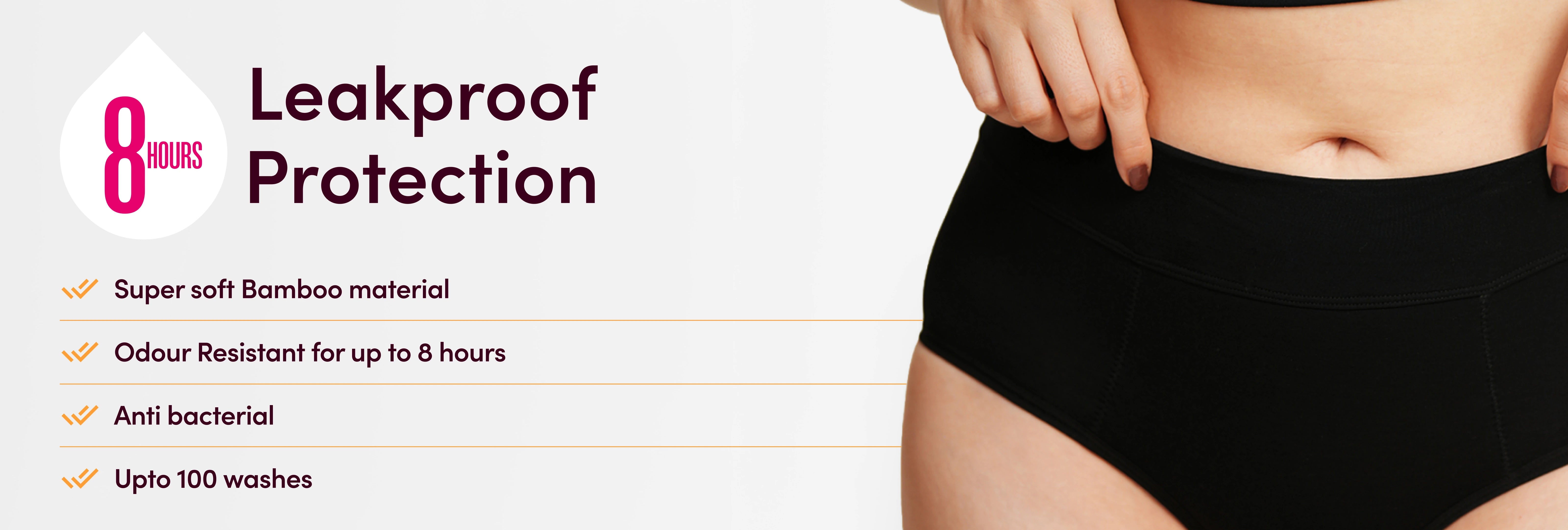 8 hours Leakproof Protection